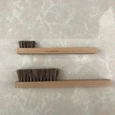 China Horse Hair Beech Shoe Easy Clean Cleaning Brush for sale