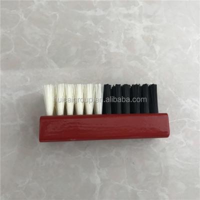 China Double-color Easy Clean Plastic Wire Wooden Shoe Cleaning Brush for sale