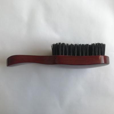 China Cleanging Hair New Product Magic Wooden Wave Curved Club Brush Hard Bristle Factory for sale