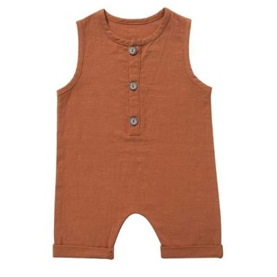 China Daily Popular Sleeveless Baby Clothes Boys And Girls High Quality Baby Rompers for sale