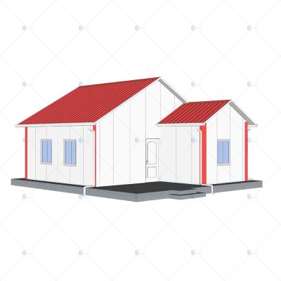 China Heya-2B02-A China 2 room sandwich panel house ready made prefabricated house for sale