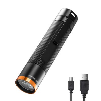 China LED Camping Rechargeable Handheld Tactical Flashlight IP65 Waterproof 5 Modes Memory Function Metal Body Torch Light for sale