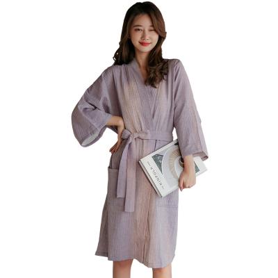 China 100% Organic Embossed Design Ladies Fleece Towel Breathable Luxury Cotton Bathrobe Women Beautiful for sale