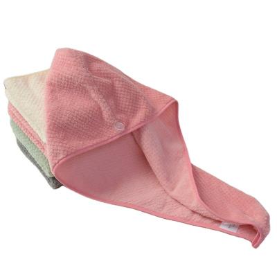 China Sustainable Women Hair Drying Towel Cap Quick Dry Towel Wraps Bath Shower Cap Wrap Super Absorbent Towel For Bath Household Bath Tool for sale