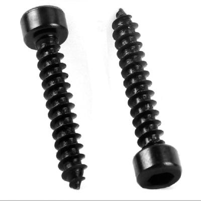 China Head Type Stainless Steel Cylinder Socket Head Black Plated Round DIN 912 Self Tapping Screw for sale