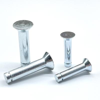 China Self Plugging Solid Stainless Steel Rivet SUS304 316 M1 M1.2 M2 M2.5 M3 M4 M5 M6 Flat Countersunk Block Self Pin Self Plugging for sale