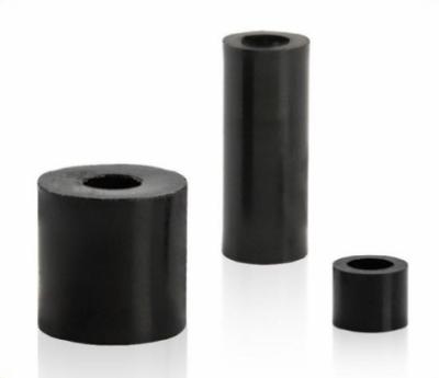 China white and black round derlin plastic cavity plastic cylindrical spacer for sale