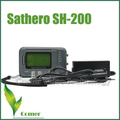 China Handheld Anti - glare LCD Digital Satellite Finder Sathero 200 with DVB-S2 / MPEG-4 for sale