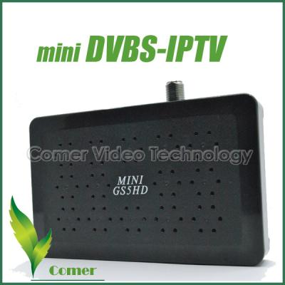 China Black DVB-S2/S MPEG-4/2 Europe IPTV+DVB-S2 Television Box With 3D Broadcasts for sale