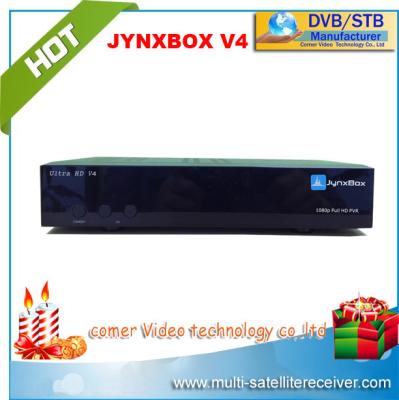 China Satellitenempfänger DVB-S2 Jynxbox V4 ultra mit 800 CPU SDRAM-400MHz 32bit zu verkaufen