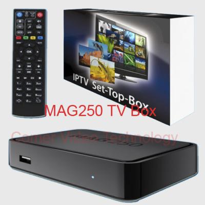 China MAG 250 HD IPTV het Systeem van Dooslinux met Twee USB-Havens voor WiFi-Module Te koop