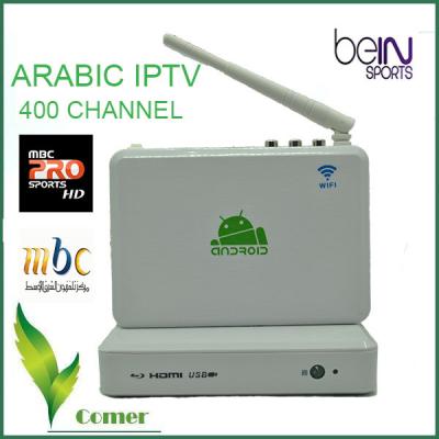 China Android 4.4.2 Arabic IPTV ARABOX 400 Support XBMC For One Year Free Watch for sale