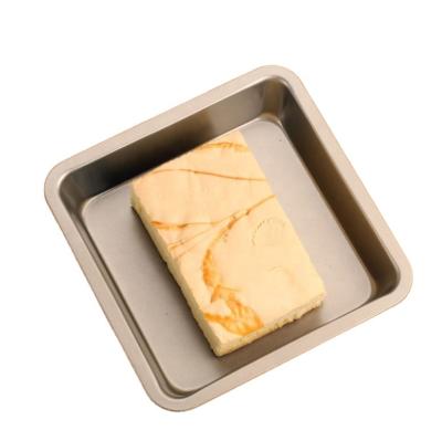 China Sustainable Non-Stick Square Biscuit Filters Biscuit Half Pan Carbon Steel Baking Sheets Square Oven Cake Pan Baking Tray for sale