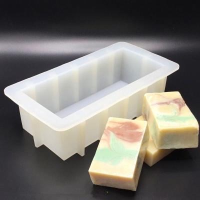 China Viable Thick Silicone Soap Making Molds Silicone Soap Loaf Molds Silicone Toast Mold 1200ML Baking Toast Bread Loaf for sale