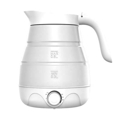 China Keep Hot Food Grade 0.6L New Design Collapsible Silicone Kettle Portable Hot Water Kettle for sale