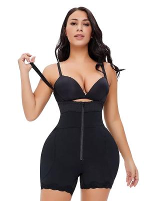 China OEM&ODM Antibacterial Service 2022 Waist Trainer Slimming Buckle Corset High Body Shaper With 2 Side Straps for sale