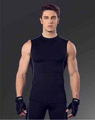 China Breathable men's elastic compression and quick dry vest for sale