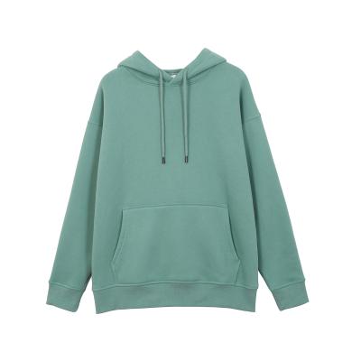 China Custom Logo Women Men Sports Casual Anti-wrinkle Autumn Winter Plain Color Hoodies With Hat for sale