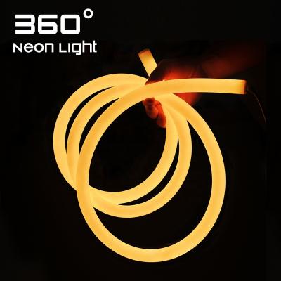 China LANDSCAPE 360 Degree RGB Flex Strip Neon Light Round Tube Silicone Rope Flexible Neon Lamp for sale