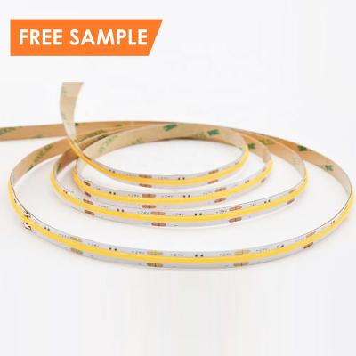 Chine Free Sample 2.8mm 4mm Project LED Strip COB 6mm 8mm 10mm RGBCW RGB RGBW 12V 24V COB LED Strip à vendre