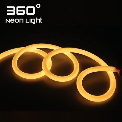 China LANDSCAPE Rope 360 ​​Degree Round Neon Lamp IP67 Waterproof Custom Flexible Silicone Strip Tube LED Neon Light for sale