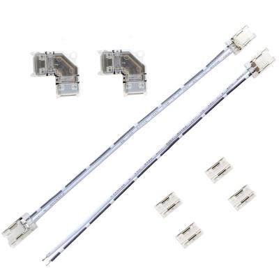 China COB LED Strip Light Connector 6mm 8mm Width LED Strip Fast High Density 10mm Connector For COB LED Strip for sale