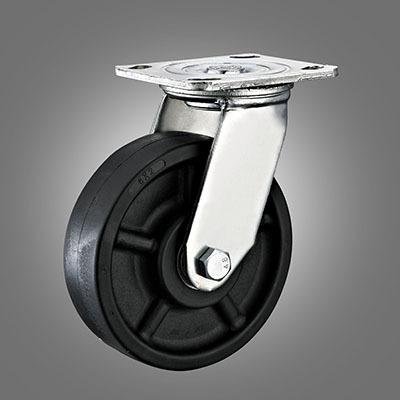 China Flat Freestanding 6x2” High Loading Capacity High Temperature Swivel Casters 220 Degree Resistance for sale