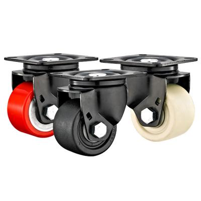 China swivel & Polypropylene Rigid Light Duty Black Caster Wheels Low Unit Weight Caster for sale