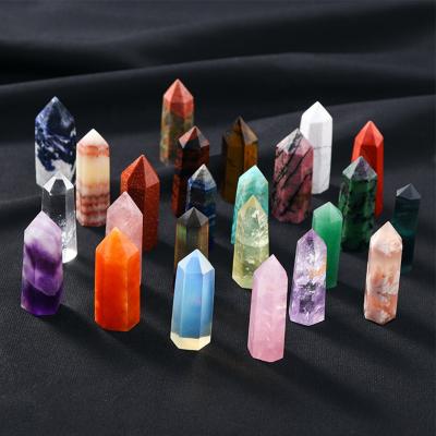 China China High Quality Natural Stone, Point Rose Quartz Crystal Wand Crystal Clear Amethyst Stones Crystals Healing Stones for sale