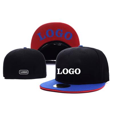 China breathable & Waterproof Adjustable Snapback Hats Custom , 3d Embroidery Bill Caps Promotional Snapback Cap Flat Hat for sale