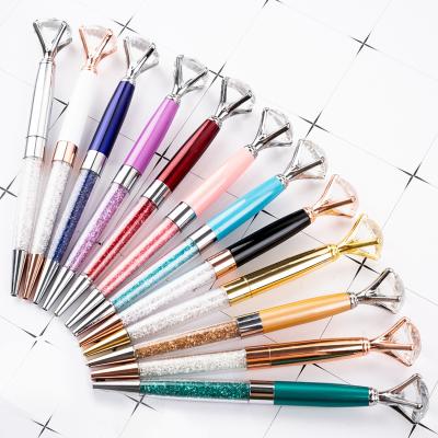 China Marquee Diamond Pen, Multi Color Diamond Crystal Ball Point Pen Metal Neutral Promotion Activity Gift Pens For Wedding Gift for sale