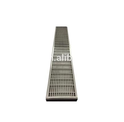 China China modern manufacturers supply long linear floor drain/grater shower drain/stainless steel bathroom floor grate drain for sale