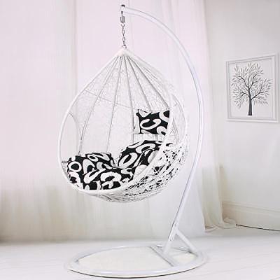 China Super Comfortable Custom Outdoor Double Garden Swing Chair Patio Egg Rattan Swing Hanging Chair For Bedroom for sale