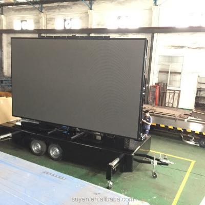 China P4 P5 P6 P8 P10 P16 Outdoor Mobile Trailer LED Screen for sale