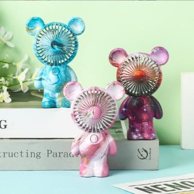 China 2022 Hot Sale Summer Outdoor Rechargeable Mini Hand Held USB Pocket Fans Bear Fan Eco-friendly Portable Toys Support Mini Pocket Fan for sale