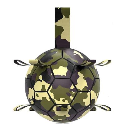 China 2021Factory Latest Sustainable Multifunctional Durable Soccer Ball With Grip Tags Dog Interactive Toy Football For Training for sale