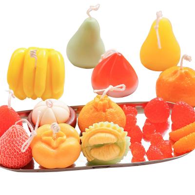 China Stocked Hot Selling Custom Made Silicone Shell Soy Wax Fruit Lemon Soap Mold Candle Mold for sale