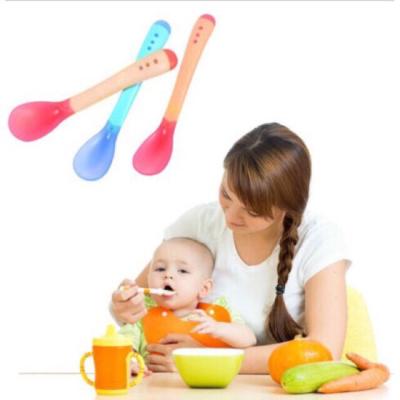 China BPA Everystep Temperature Free Silicone Baby Spoons , Silicone Rubber Spoon for sale