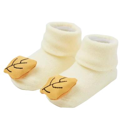 China Everystep QUICK DRY baby bumps soft cotton infant toddler crew bumps 3d cartoon baby socks for sale