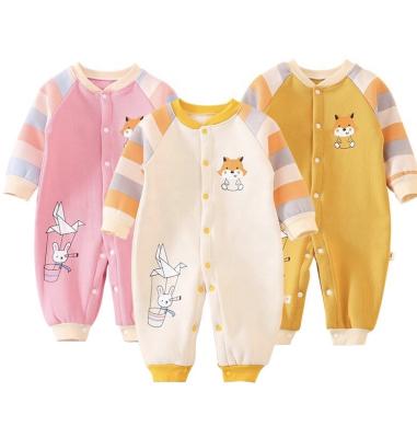 China EVERYSTEP LONG SLEEVE Winter Newborn Newborn Clothes Baby Boy Toddler Long Sleeve Overalls Girl Infant Warm Cotton Romper for sale