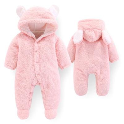 China Flannel Everystep Polyester Knitted Jumpsuit Long Sleeve Baby Romper Winter Baby Romper Newborn Baby Onesie for sale