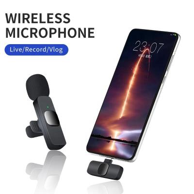 China Lavalier Microphone Lapel Mini Portable Wireless Microphone Rechargeable Lavalier Wireless Microphone For Mobile Phone for sale