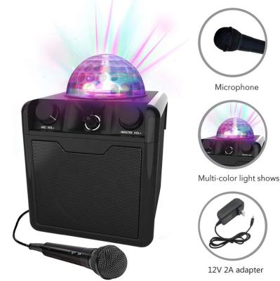 China Mini Karaoke Player Use Wireless Portable Speaker 15W PA Speaker Powered By 12V 2A Adapter for sale