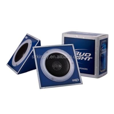 China Mini Foldable DIY Cardboard Loudspeaker Paper Box Speakers For Mobile Phone for sale