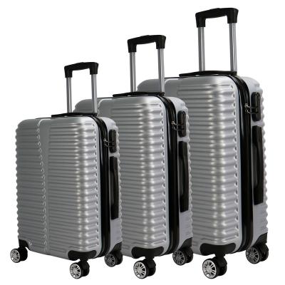 China Long-distance Travel Wholesale abs Suitcase 4 Pcs Luggage Set  3 piece 4 wheels 20 24 28 Inch Women PP Trolley Bag for sale