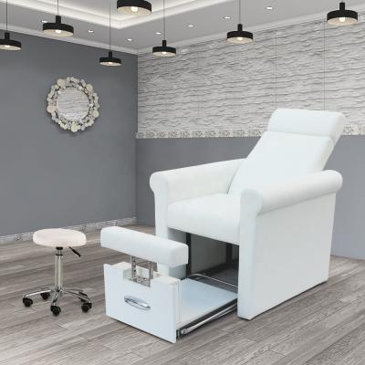 China Modern Nail Salon Furniture Price Cheap Modern White Beauty Nail Salon Furniture No Plumbing Sofa Foot Spa Manicure Pedicure Portable Chair For Sale for sale