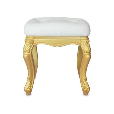 China Removable Beauty Nail Salon Furniture Luxury European Cover EC-01 Technology Wooden Stool Chair for sale