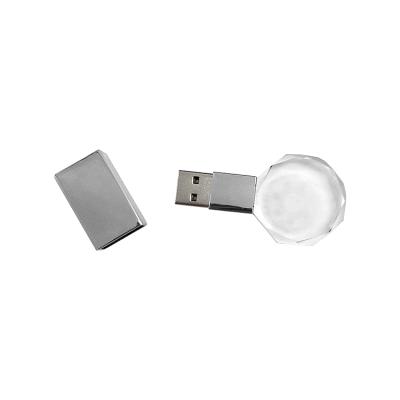 China Crystal Glass 32Gb Usb 3.0 Flash Drive Acrylic Bulk Encrypted Laser Custom Logo for sale