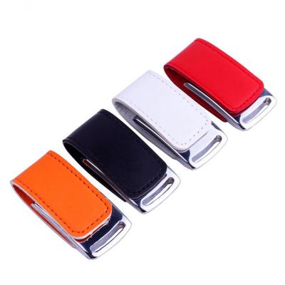 China High Speed ​​Leather USB Drive USB 2.0 Memory Leather Disk Printing Good Brand Memory for sale