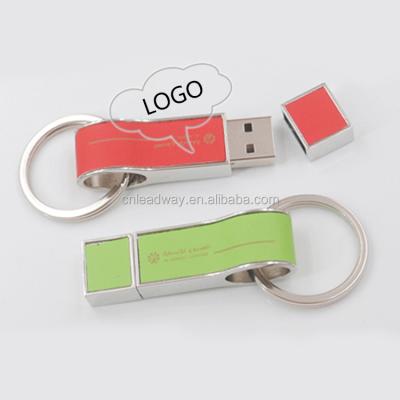 China Gift leather metal usb drive instant low cost, high quality usb stick for data storage for sale